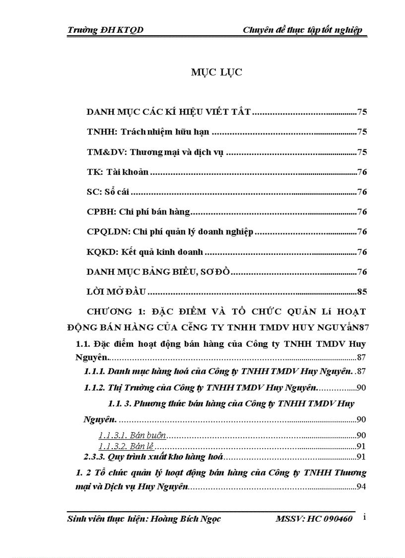 image for page Hoàn thiện kế toán bán hàng và xác định kết quả kinh doanh tại Công ty TNHH Thương Mại và Dịch Vụ Huy Nguyên 1