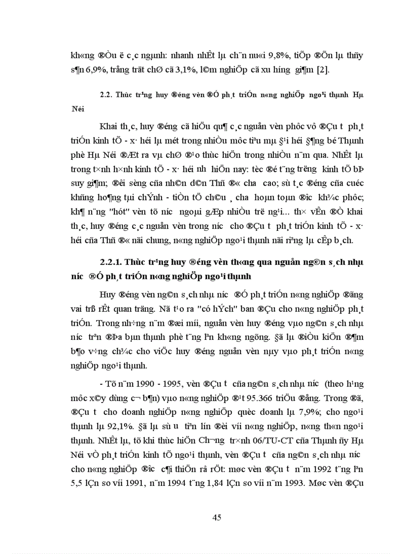 image for page Vốn để phát triển nông nghiệp ngoại thành Hà Nội trong giai đoạn hiện nay