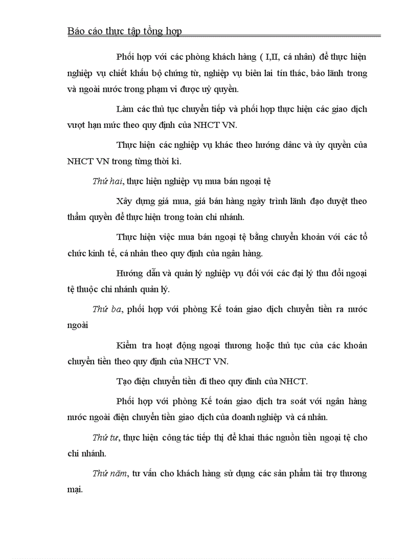 image for page Báo cáo thực tập tổng hợp của Sở Giao dịch I Ngân hàng Công thương Việt Nam