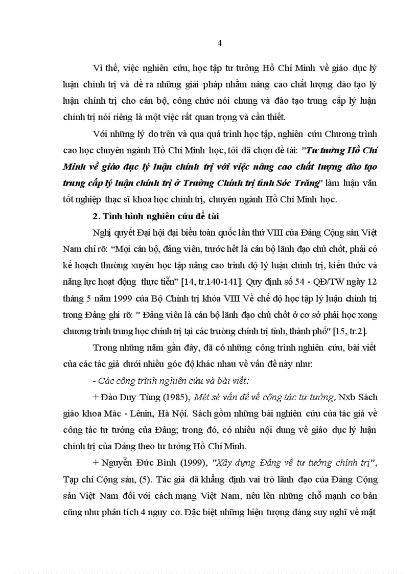 image for page Tư tưởng Hồ Chí Minh về giáo dục lý luận chính trị với việc nâng cao chất lượng đào tạo trung cấp lý luận chính trị ở Trường Chính trị tỉnh Sóc Trăng