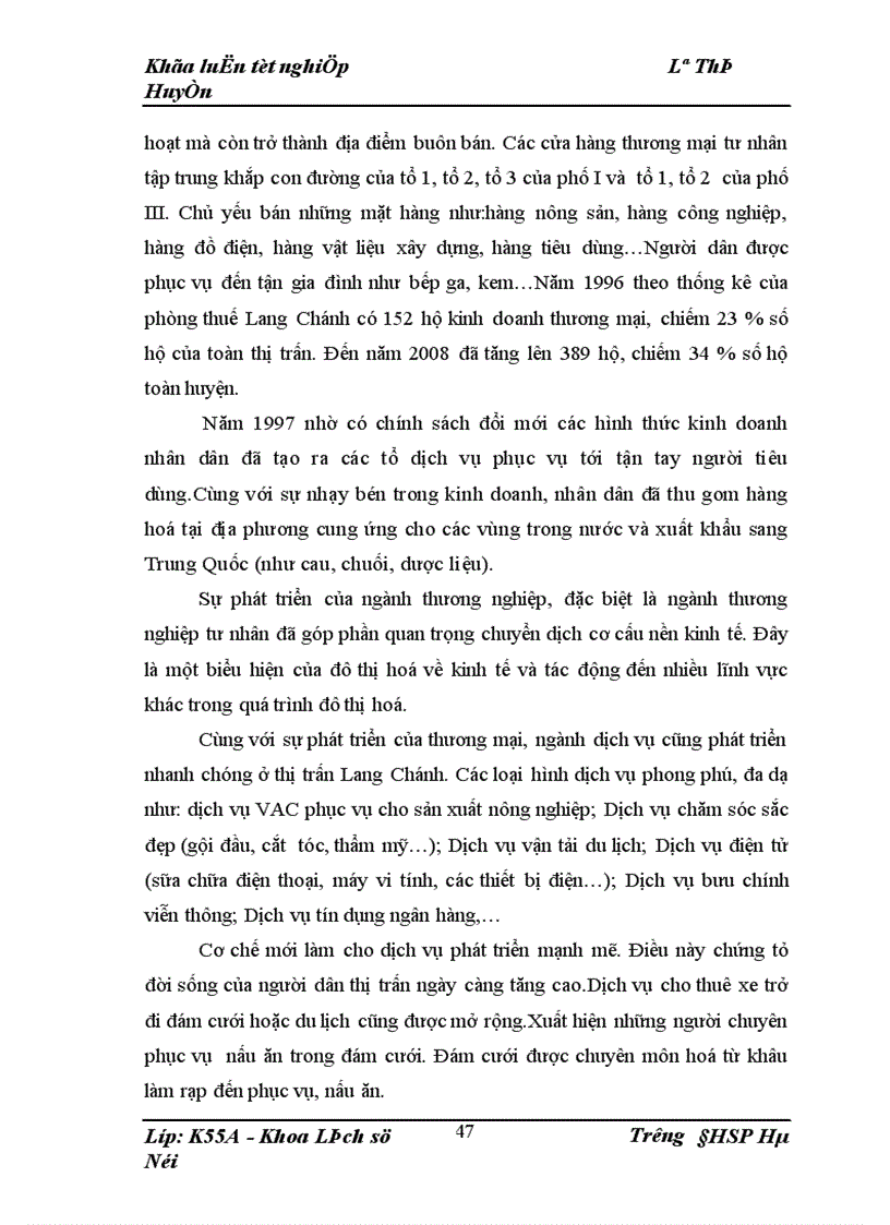 image for page Sự chuyển biến kinh tế xã hội của thị trấn Lang Chánh trong thời kỳ công nghiệp hoá hiện đại hoá 1996 2008 1