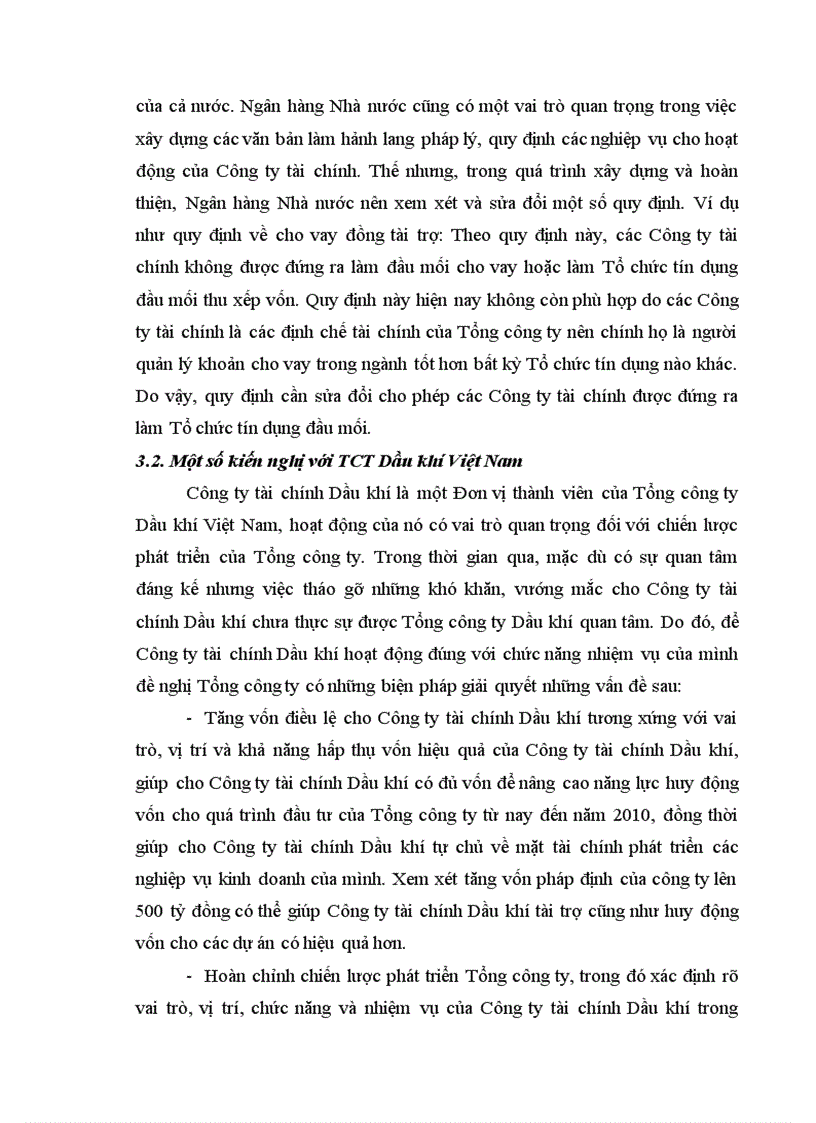 image for page Tình hình đầu tư tài chính vào Dự án tại Công ty tài chính Dầu khí thuộc Tổng công ty Dầu khí Việt Nam 1