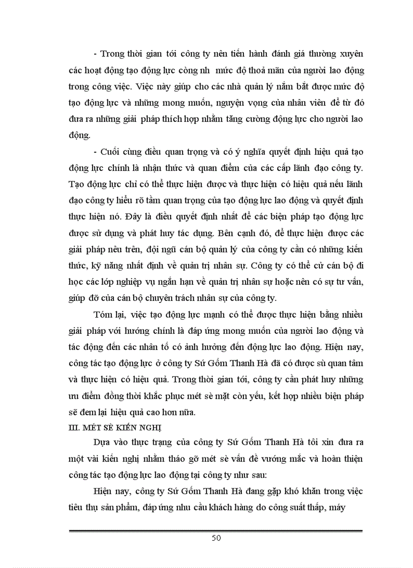 image for page Một số giải pháp nhằm tạo động lực cho người lao động tại công ty Sứ Gốm Thanh Hà 1