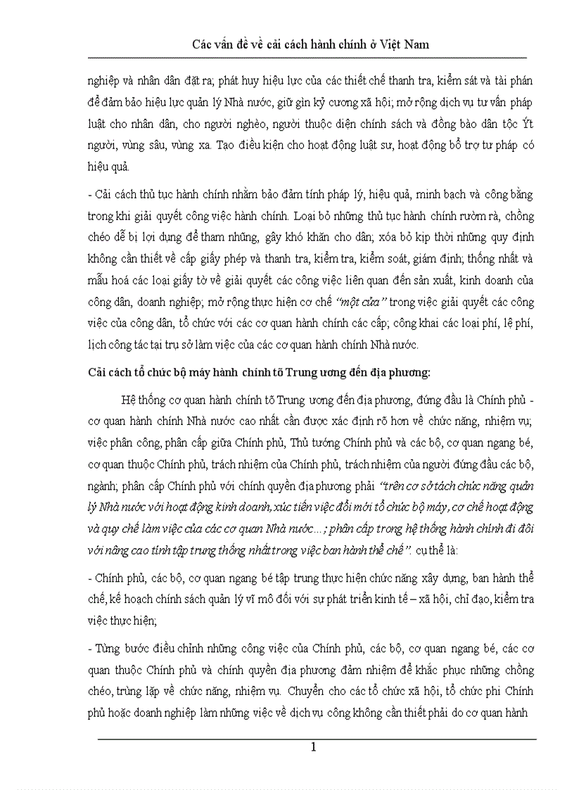 image for page Các vấn đề về cải cách hành chính ở Việt Nam 1