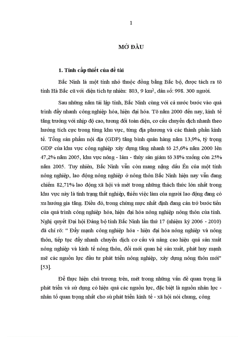 image for page Nguồn nhân lực trong quá trình công nghiệp hóa hiện đại hóa nông nghiệp nông thôn ở tỉnh Bắc Ninh 1