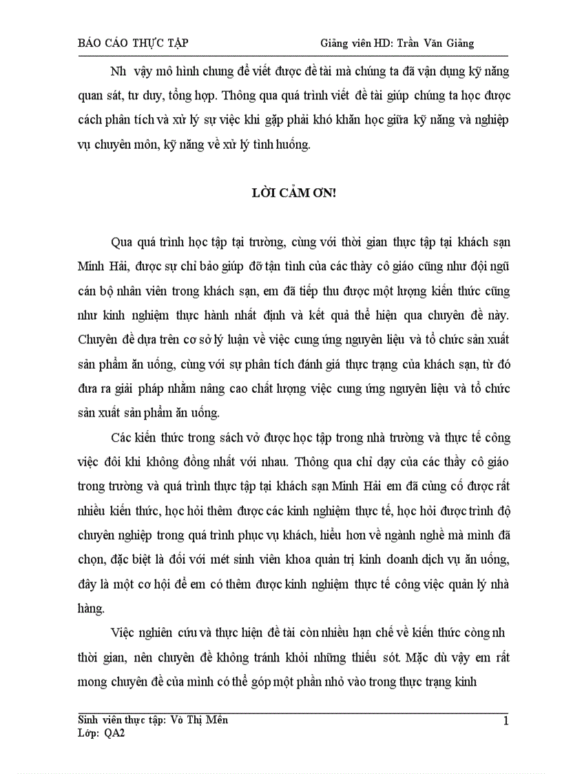 image for page Nghiên cứu khảo sát vấn đề cung ứng nguyên liệu và tổ chức sản xuất tại bộ phận bếp của khách sạn Minh Hải từ đó đưa ra các biện pháp giải pháp nhằm khắc phục những hạn chế của khách sạn Minh Hải trong công tác cung ứng nguyên liệu và tổ chức sản xuất sản phẩm ăn tại bộ phận bếp