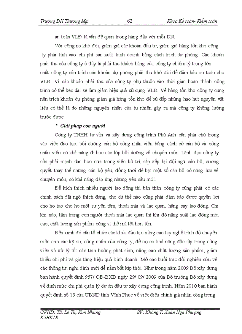 image for page Báo cáo thực tập tổng hợp Vốn lưu động và một số giải pháp nâng cao hiệu quả sử dụng vốn lưu động ở Công ty TNHH tư vấn và xây dựng công trình Phú Anh