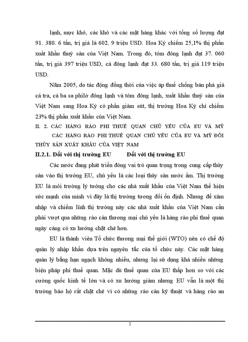 image for page Những giải pháp vượt qua hàng rào phi thuế quan đối với xuất khẩu thủy sản của Việt Nam vào thị trường EU và Mỹ 1