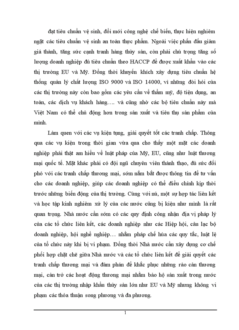 image for page Những giải pháp vượt qua hàng rào phi thuế quan đối với xuất khẩu thủy sản của Việt Nam vào thị trường EU và Mỹ 1