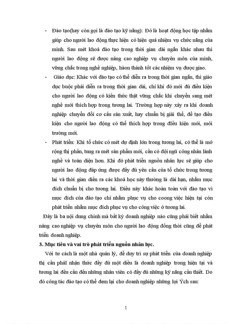 Một số kiến nghị nhằm nâng cao hiệu quả của công tác đào tạo công nhân kỹ thuật tại xí nghiệp Đầu Máy Hà Nội 1
