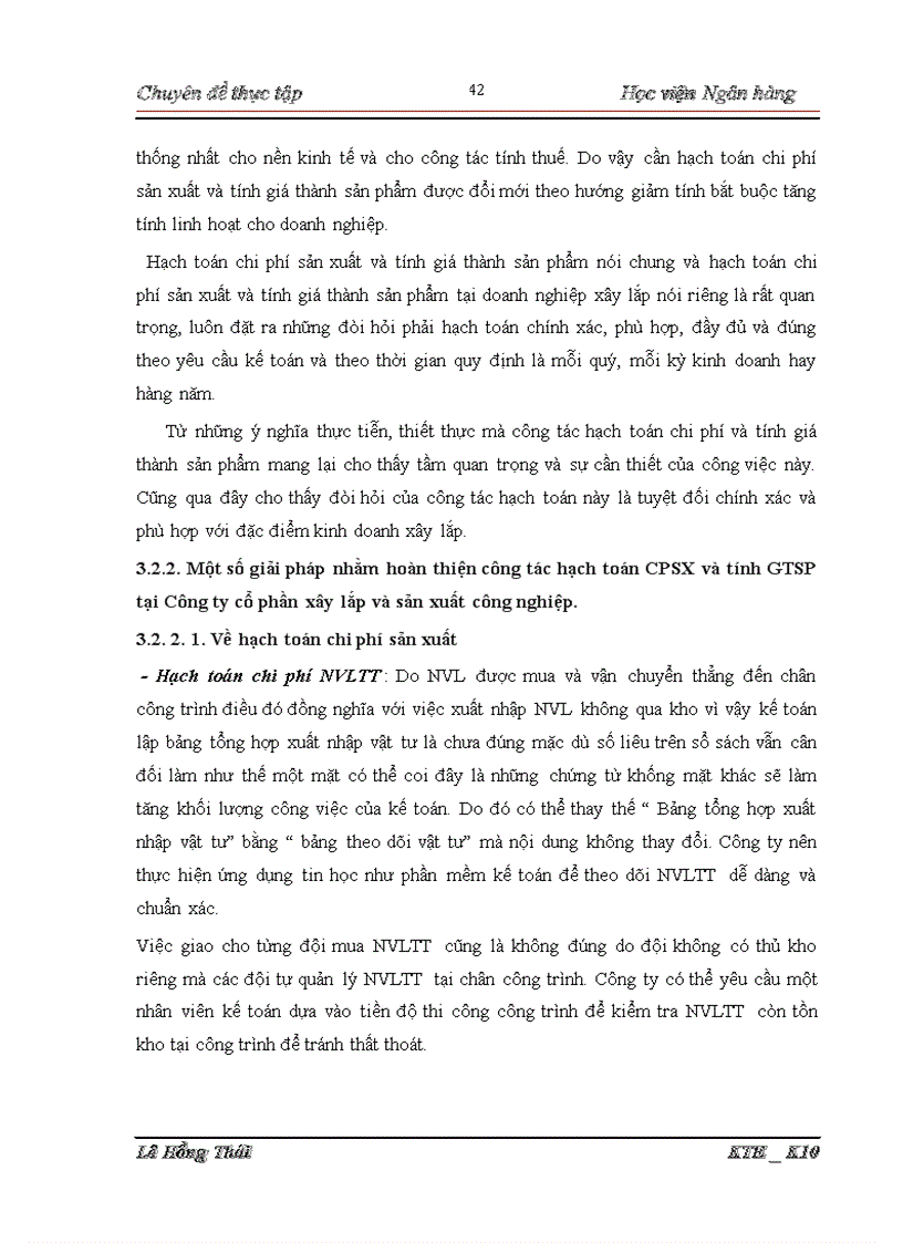 image for page Hoàn thiện kế toán chi phí sản xuất và tính giá thành sản phẩm tại Công ty cổ phần xây lắp và sản xuất công nghiệp 1