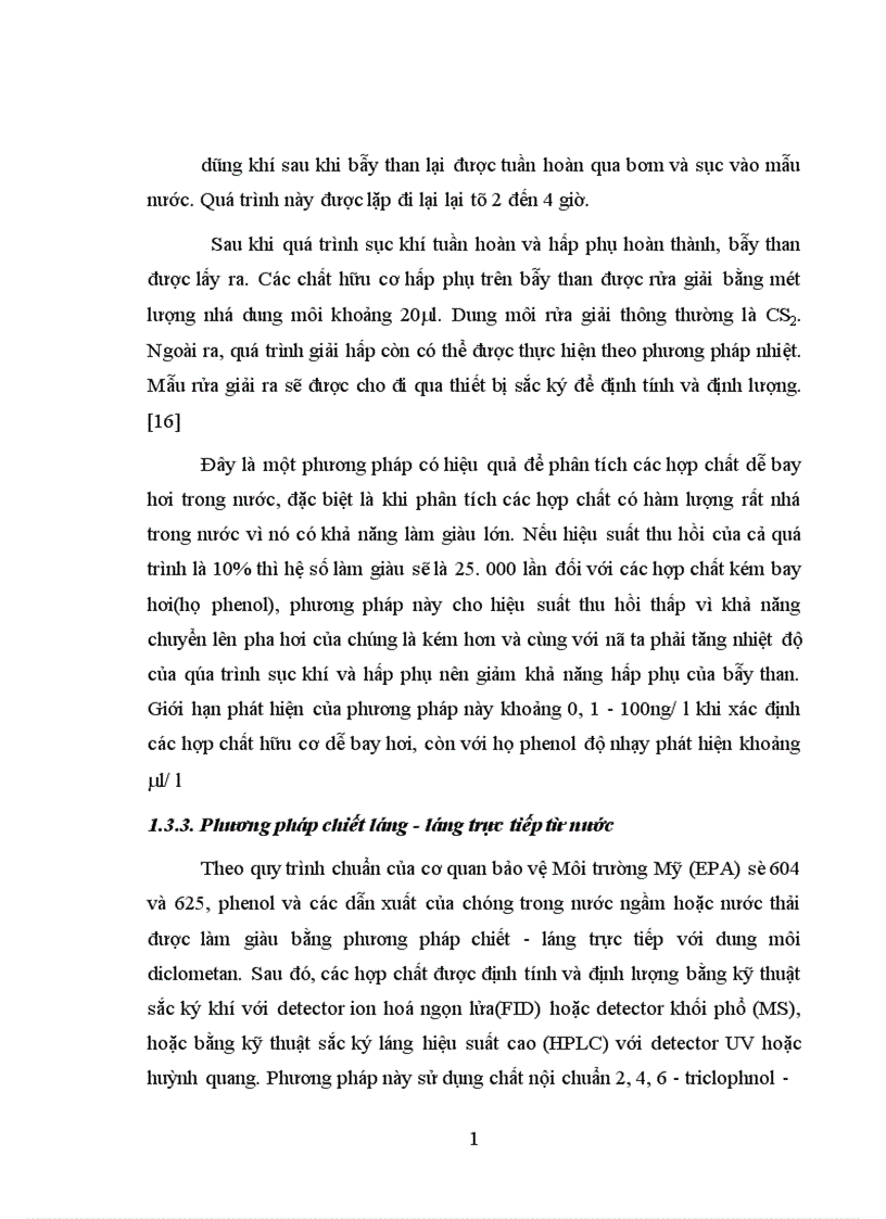 image for page Ứng dụng kỹ thuật HPLC vào việc tách và phân tích định lượng các clophenol trong nước