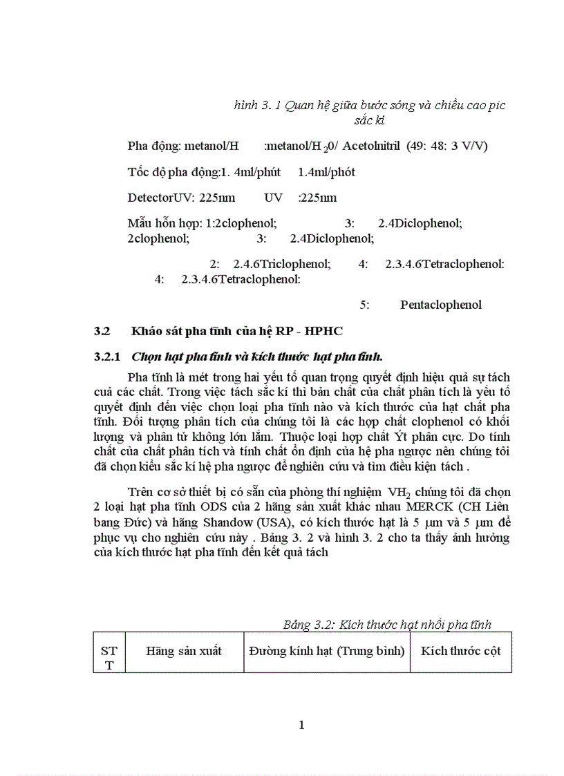 image for page Ứng dụng kỹ thuật HPLC vào việc tách và phân tích định lượng các clophenol trong nước
