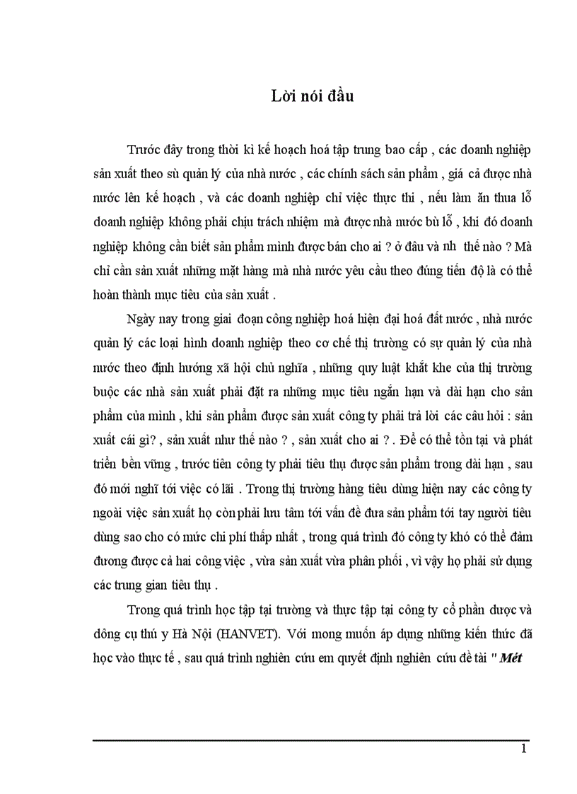 image for page Một số giải pháp nhằm nâng cao hiệu quả lựa chọn và quản lý kênh phân phối của công ty cổ phần dược và dụng cụ thú y Hà Nội