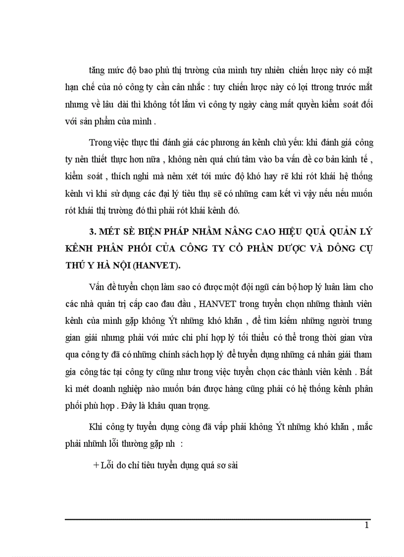 image for page Một số giải pháp nhằm nâng cao hiệu quả lựa chọn và quản lý kênh phân phối của công ty cổ phần dược và dụng cụ thú y Hà Nội