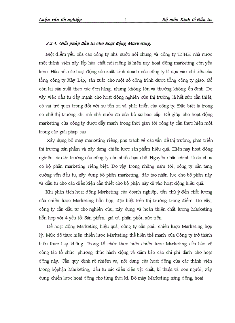 image for page Thực trạng và giải pháp đầu tư nâng cao năng lực cạnh tranh của Công ty TNHH nhà nước một thành viên xây lắp hóa chất 1