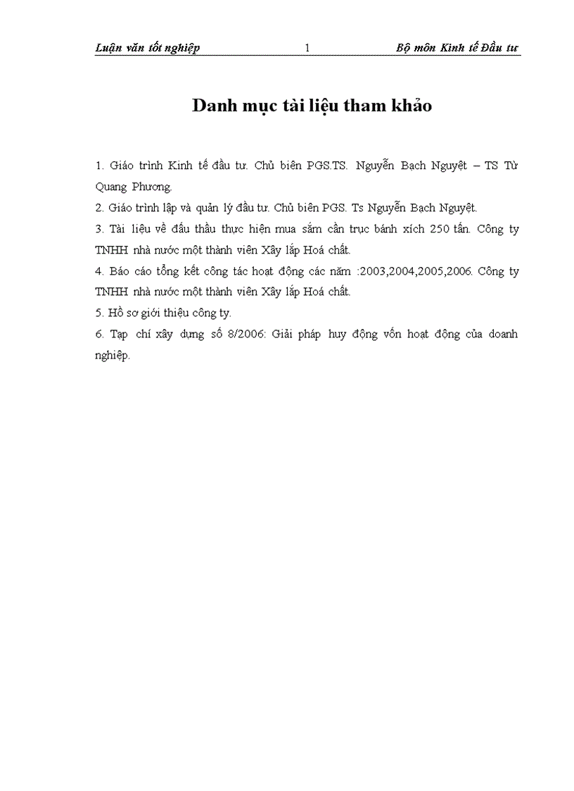 image for page Thực trạng và giải pháp đầu tư nâng cao năng lực cạnh tranh của Công ty TNHH nhà nước một thành viên xây lắp hóa chất 1