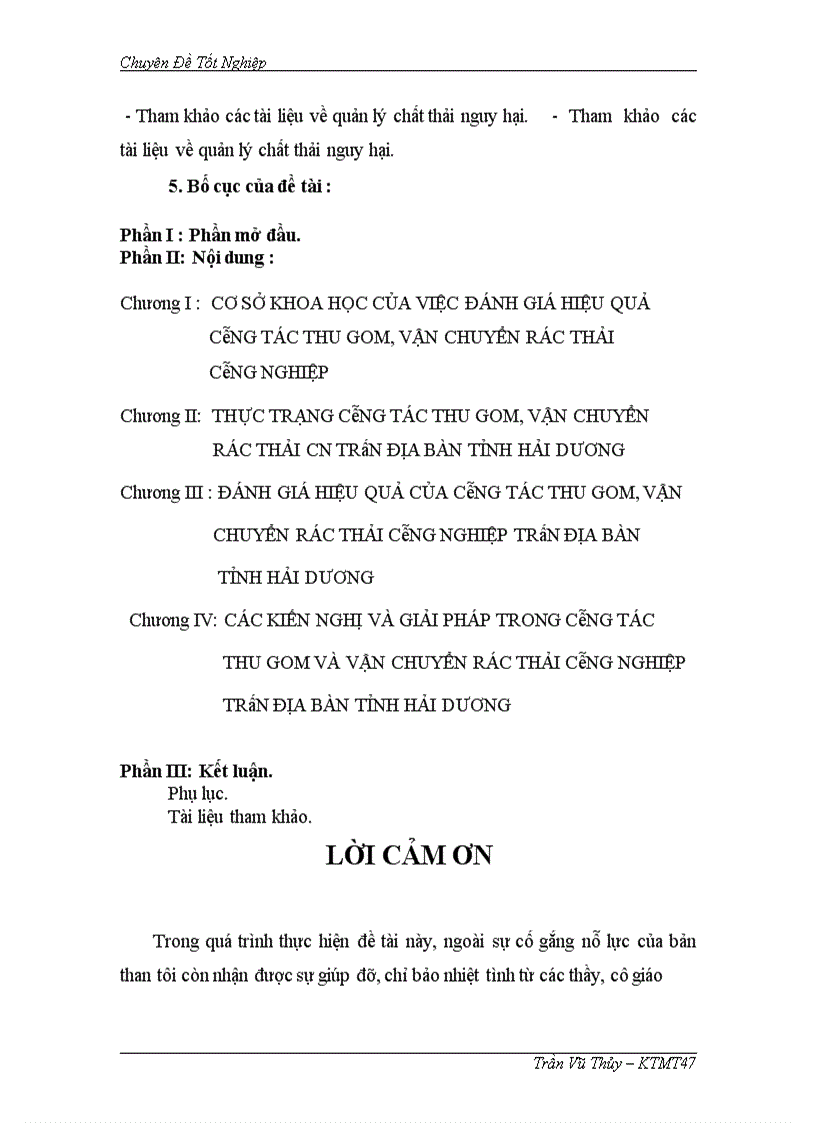 image for page Đánh giá hiệu quả công tác thu gom vận chuyển rác thải công nghiệp trên địa bàn Khu công nghiệp Đại An Tỉnh Hải Dương 1