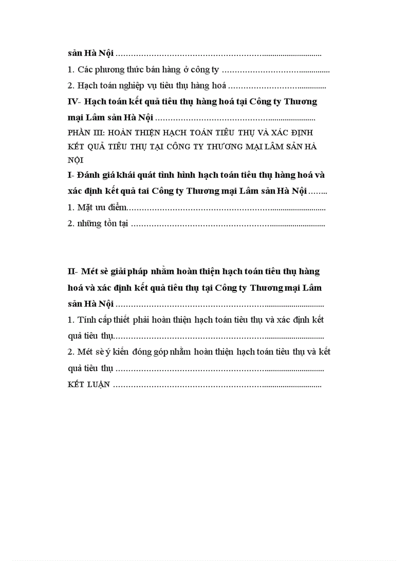 image for page Hoàn thiện hạch toán tiêu thụ hàng hoá và xác định kết quả tiêu thụ tại Công ty Thương mại Lâm sản Hà Nội 1