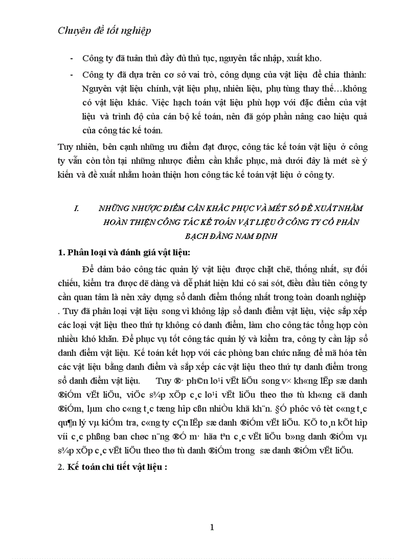 image for page tổ chức công tác kế toán nguyên vật liệu tại công ty cổ phần Bạch Đằng Nam Định 1