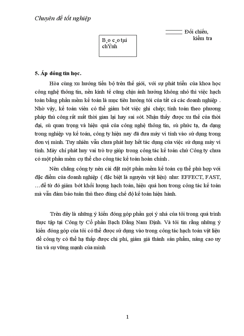 image for page tổ chức công tác kế toán nguyên vật liệu tại công ty cổ phần Bạch Đằng Nam Định 1