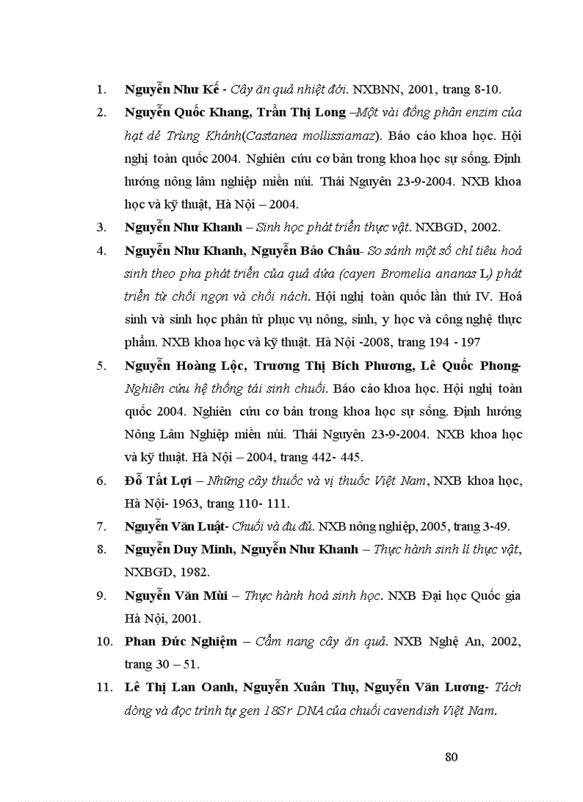 image for page Nghiên cứu động thái một số chỉ tiêu sinh lý hoá sinh theo tiến trình sinh trưởng phát triển của quả chuối tây tại huyện Thanh Trì Hà Nội 1