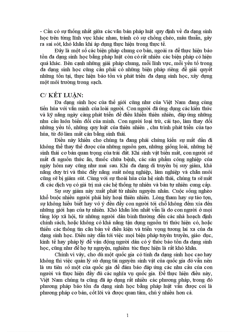 image for page Đánh giá thực trạng pháp luật về bảo tồn đa dạng sinh học ở nước ta