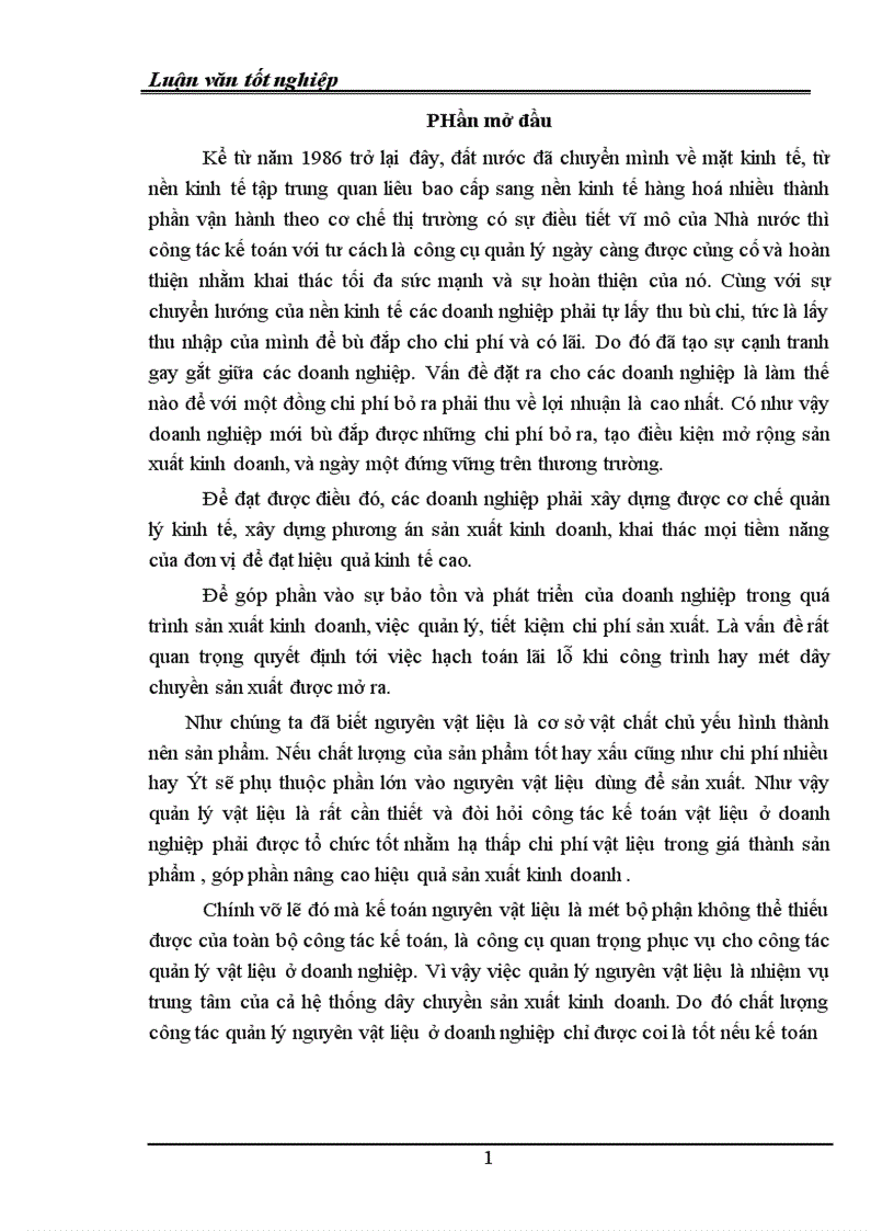 image for page Thực trạng tổ chức công tác kế toán nguyên vật liệu và phân tích tình hình quản lý sử dụng nguyên vật liệu ở Công ty Xây dựng lắp máy Điện nước Hà Nội 1