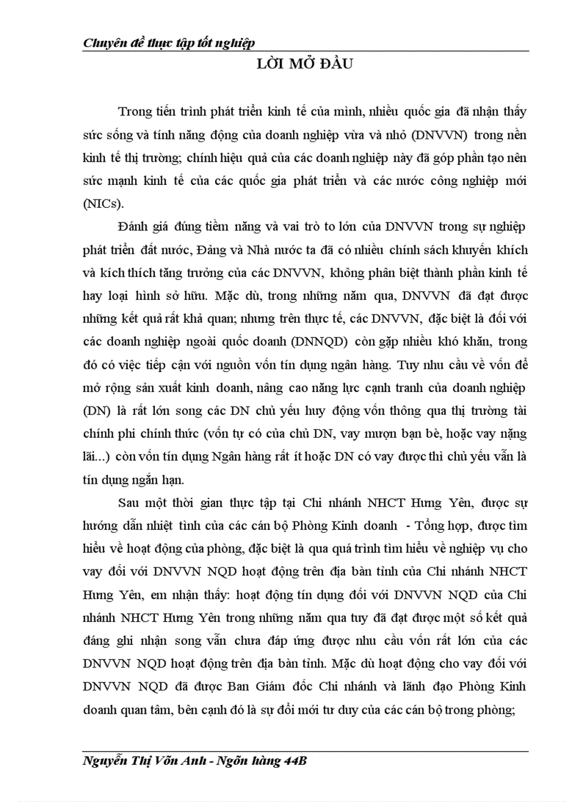 image for page Mở rộng cho vay đối với DNVVN NQD tại Chi nhánh NHCT Hưng Yên 1