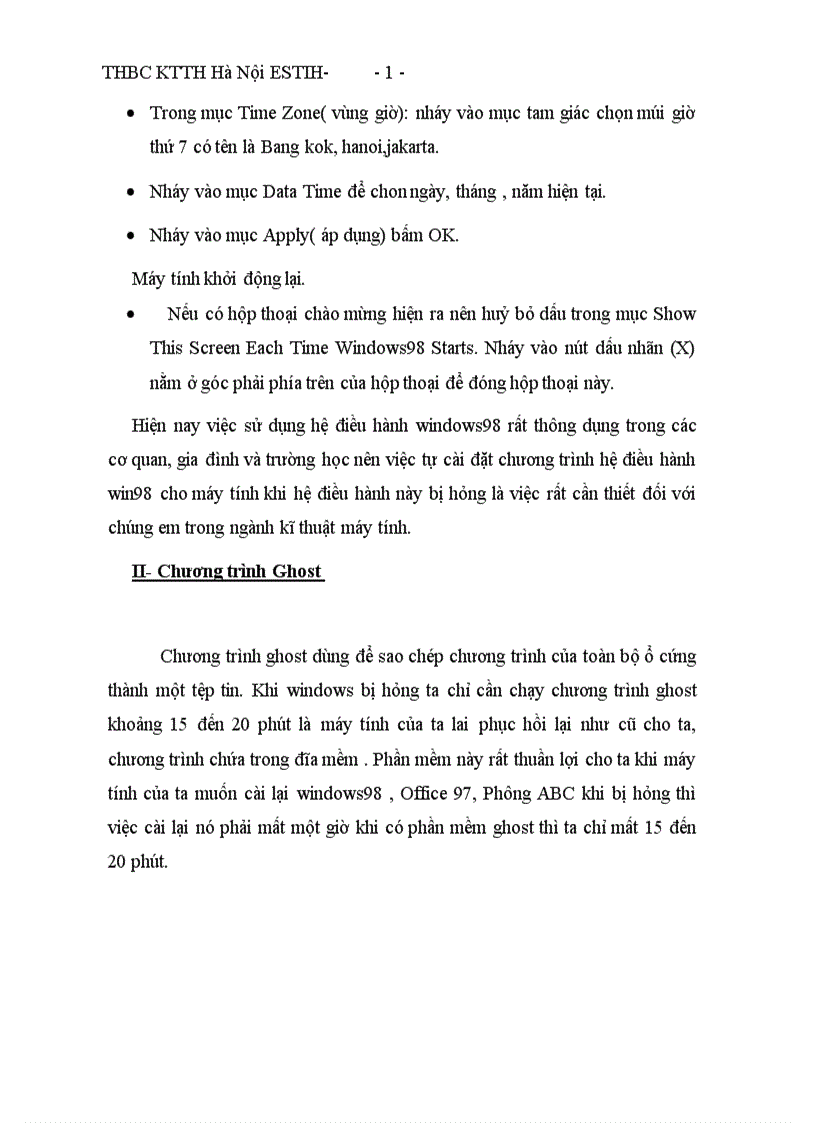 image for page Báo cáo thực tập tổng hợp tại Công ty thiết bị kỹ thuật điện hà nội tiền thân là Xí nghiệp Sửa chữa đồ điện dân dụng