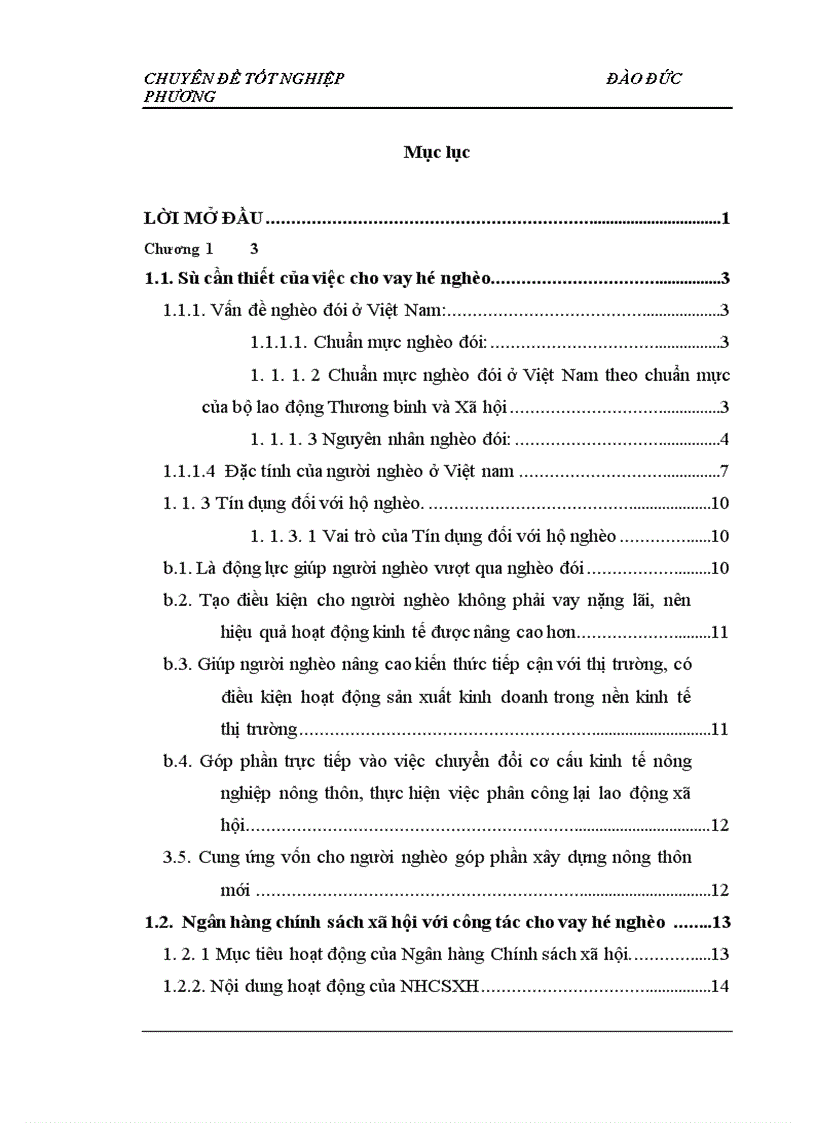 image for page Cho vay hộ nghèo tại Ngân hàng Chính sách xã hội Huyện Như Thanh Tỉnh Thanh Hoá Thực trạng và giải pháp 1