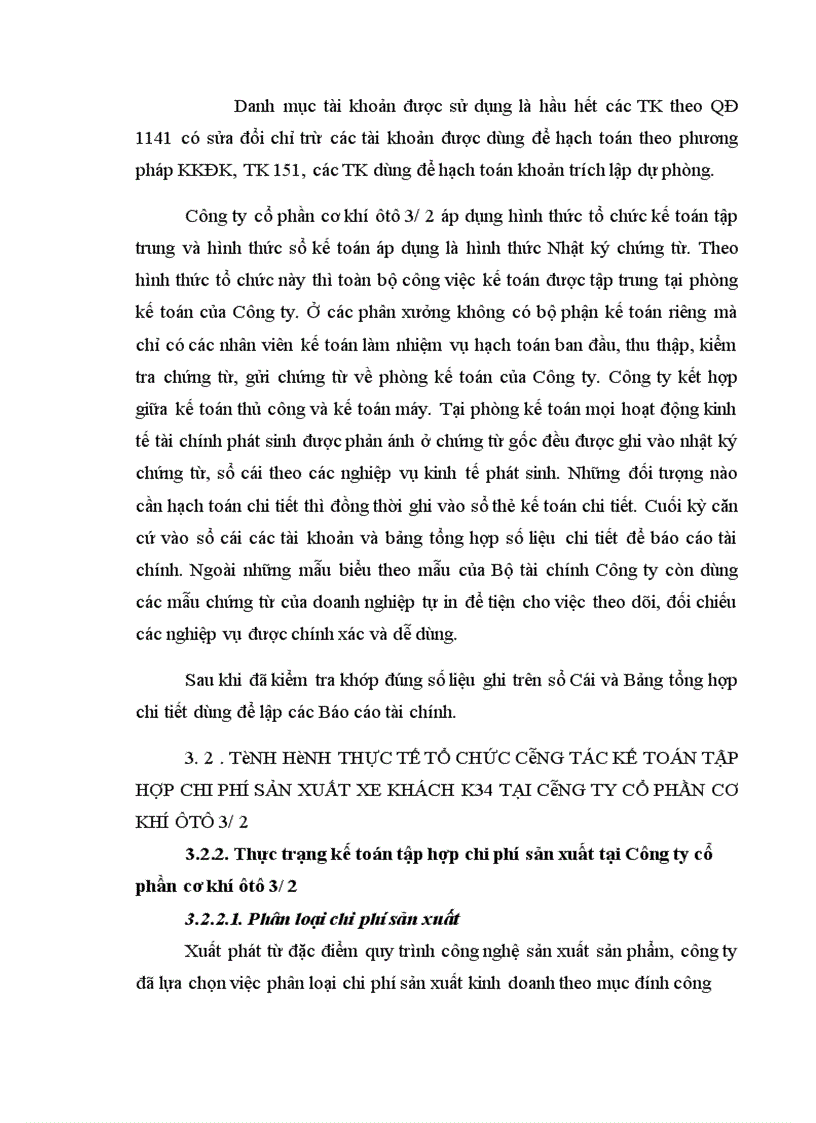 image for page Kế toán chi phí sản xuất xe khách K34 tại Công ty CP Cơ Khí Ô tô 3 2