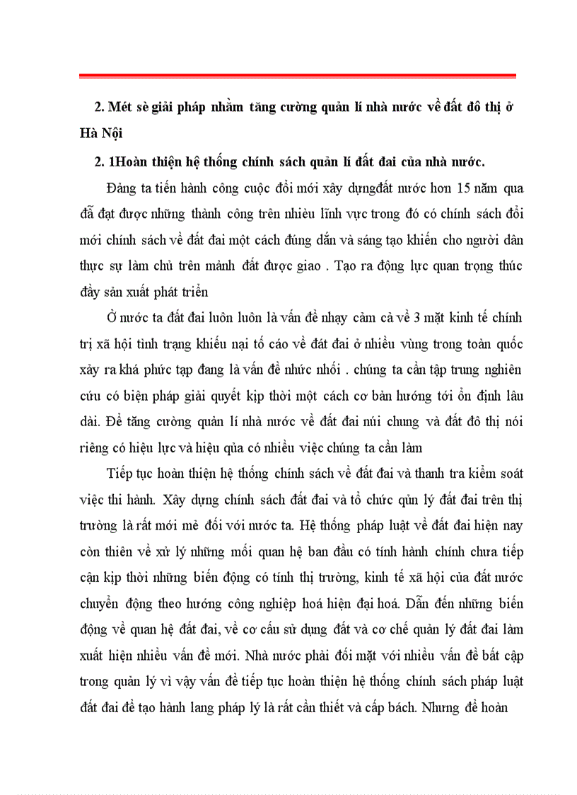 image for page Thực trạng và giải pháp tăng cường công tác quản lí nhà nước về đất đô thị trên địa bàn thành phố Hà Nội 1