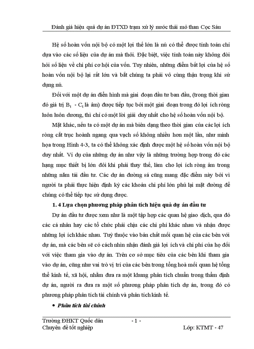 image for page Đánh giá hiệu quả dự án đầu tư xây dựng Trạm xử lý nước thải mỏ than Cọc Sáu