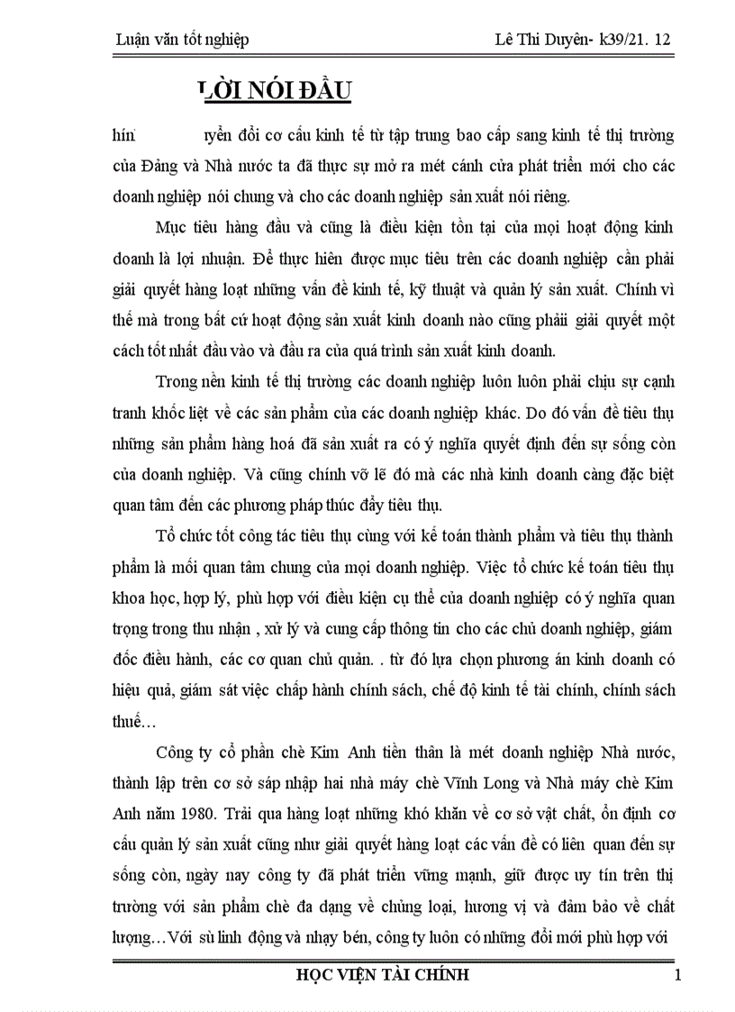 image for page Tổ chức công tác kế toán thành phẩm và tiêu thụ thành phẩm 1