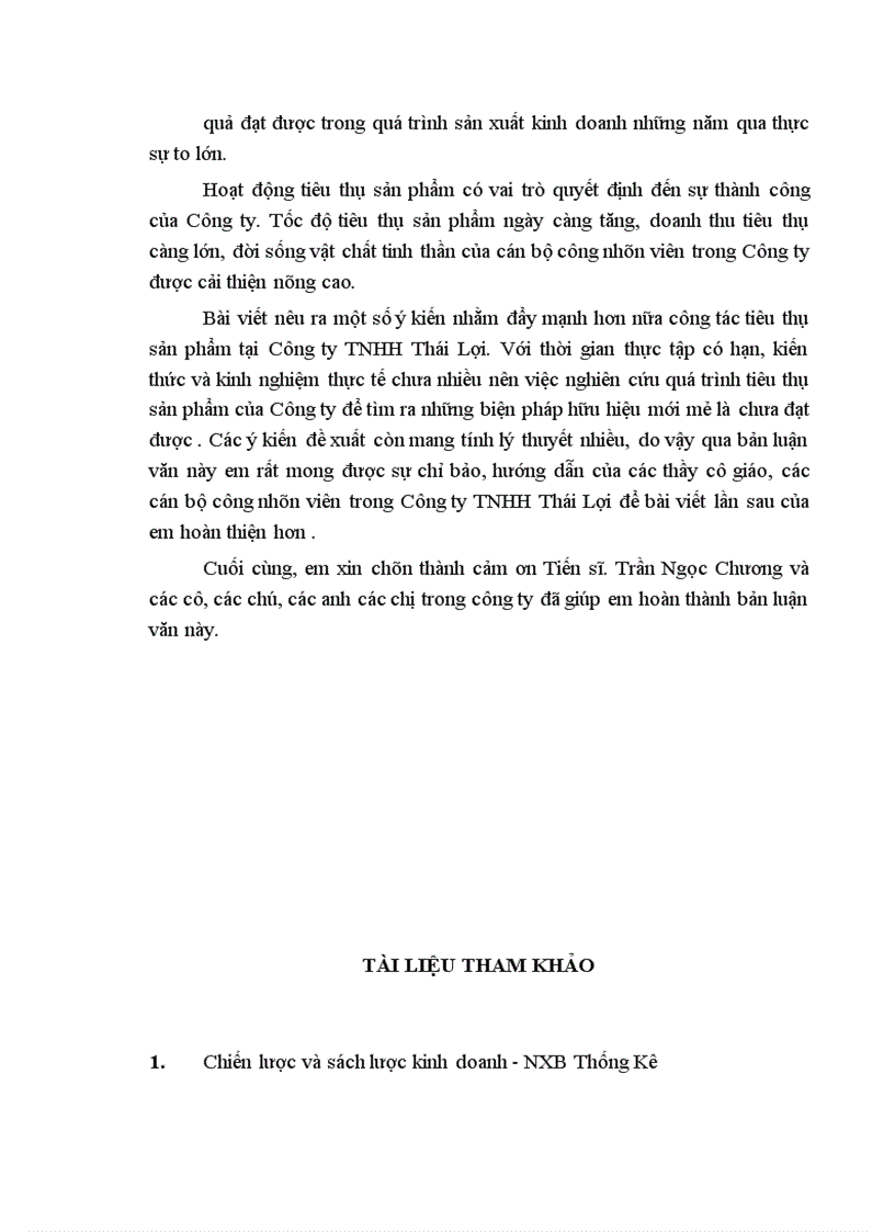 image for page Một số biện pháp nhằm đẩy mạnh hoạt động tiêu thụ sản phẩm của Công ty TNHH in bao bì Thái Lợi 1
