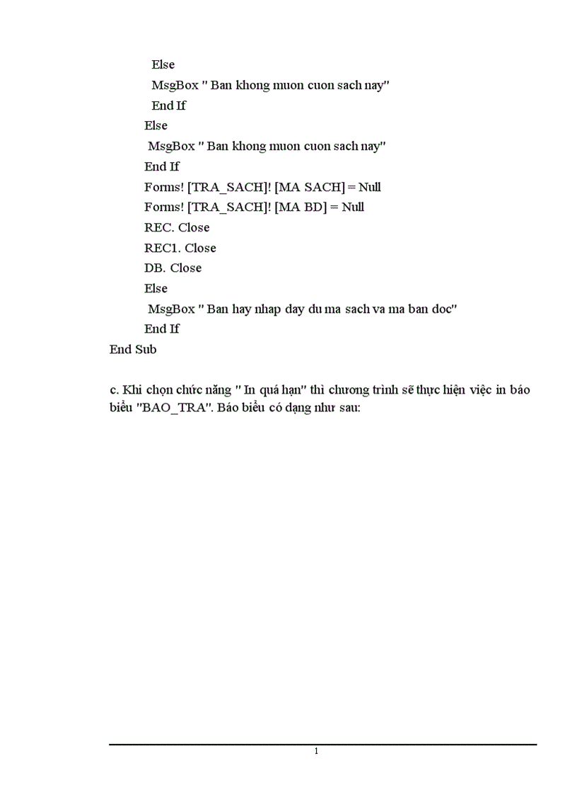 image for page Quản lý thư viện được xây dựng trên hệ quản trị cơ sở dữ liệu Access97