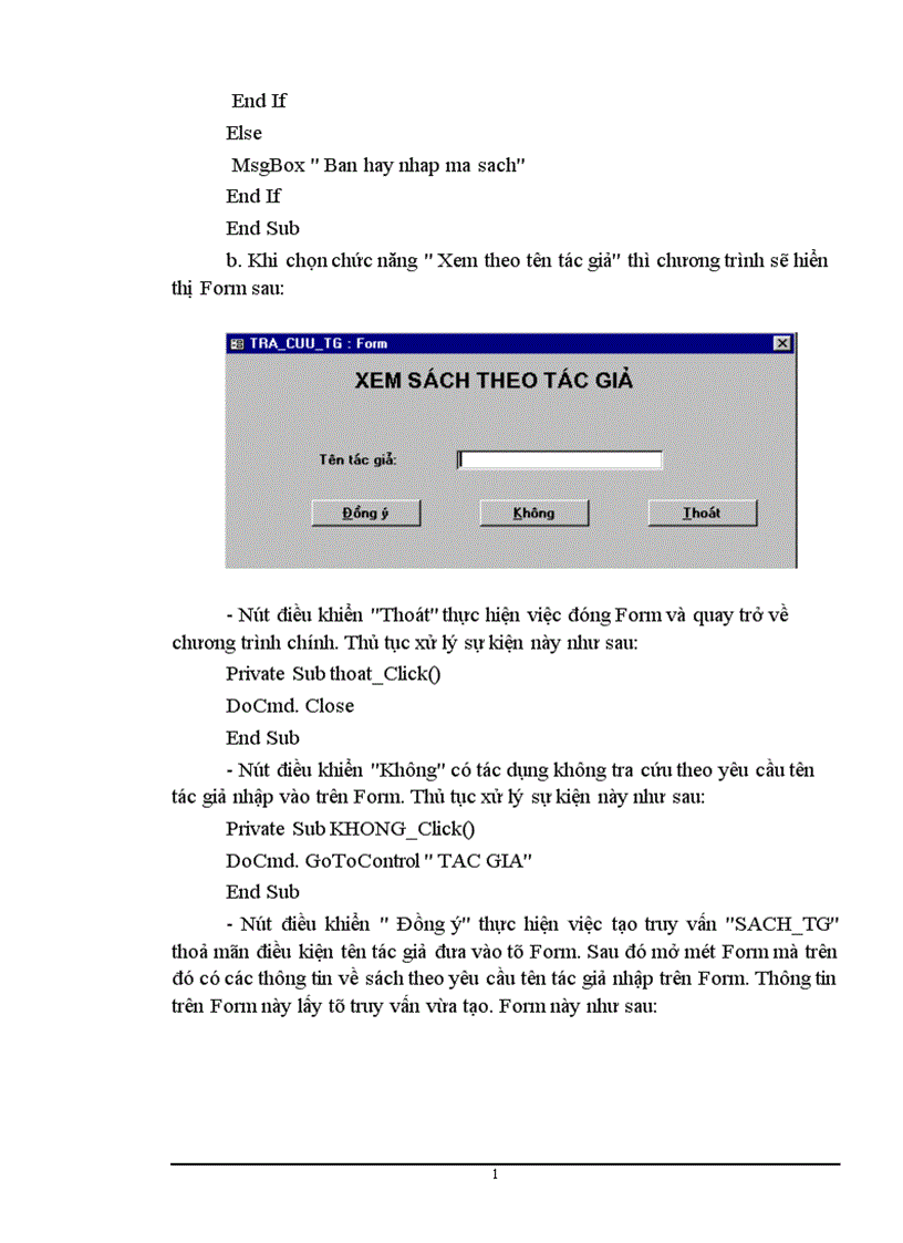 image for page Quản lý thư viện được xây dựng trên hệ quản trị cơ sở dữ liệu Access97