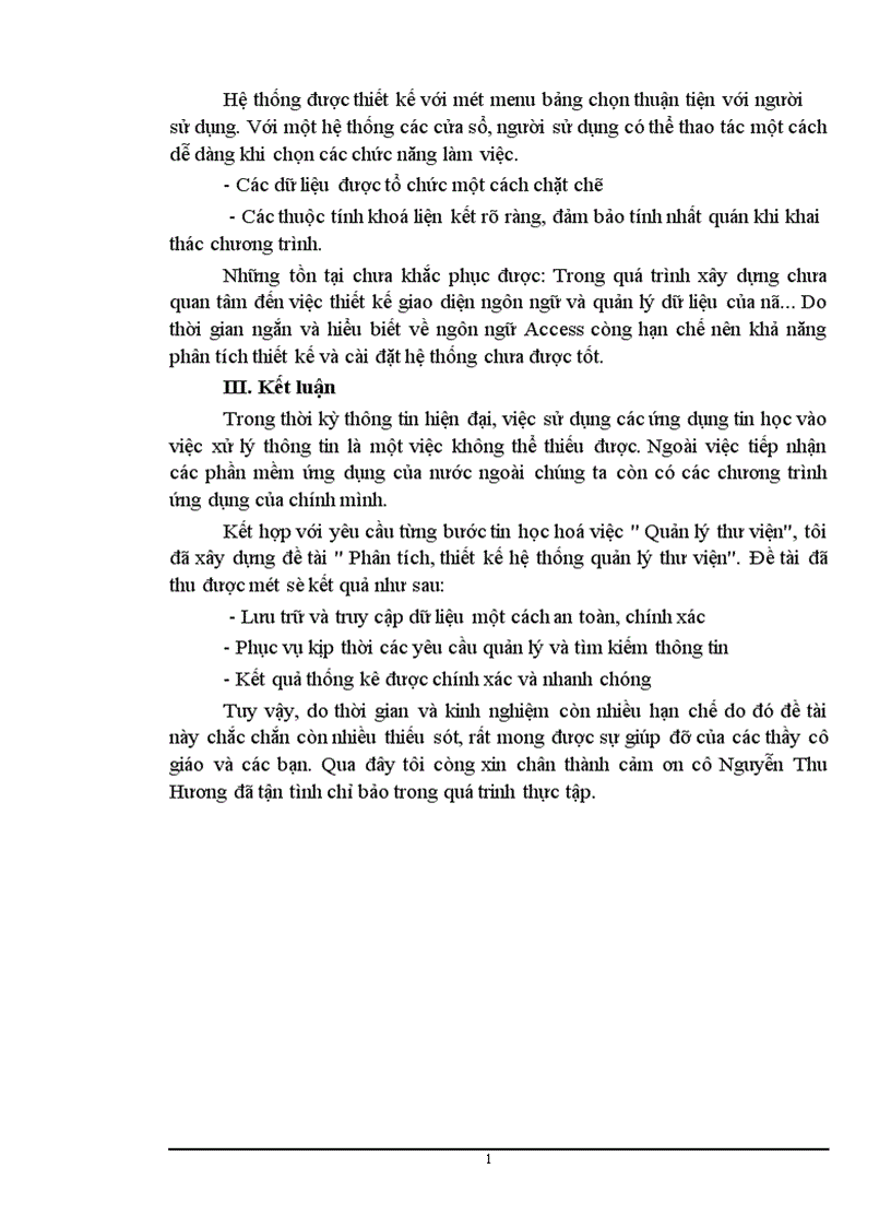 image for page Quản lý thư viện được xây dựng trên hệ quản trị cơ sở dữ liệu Access97