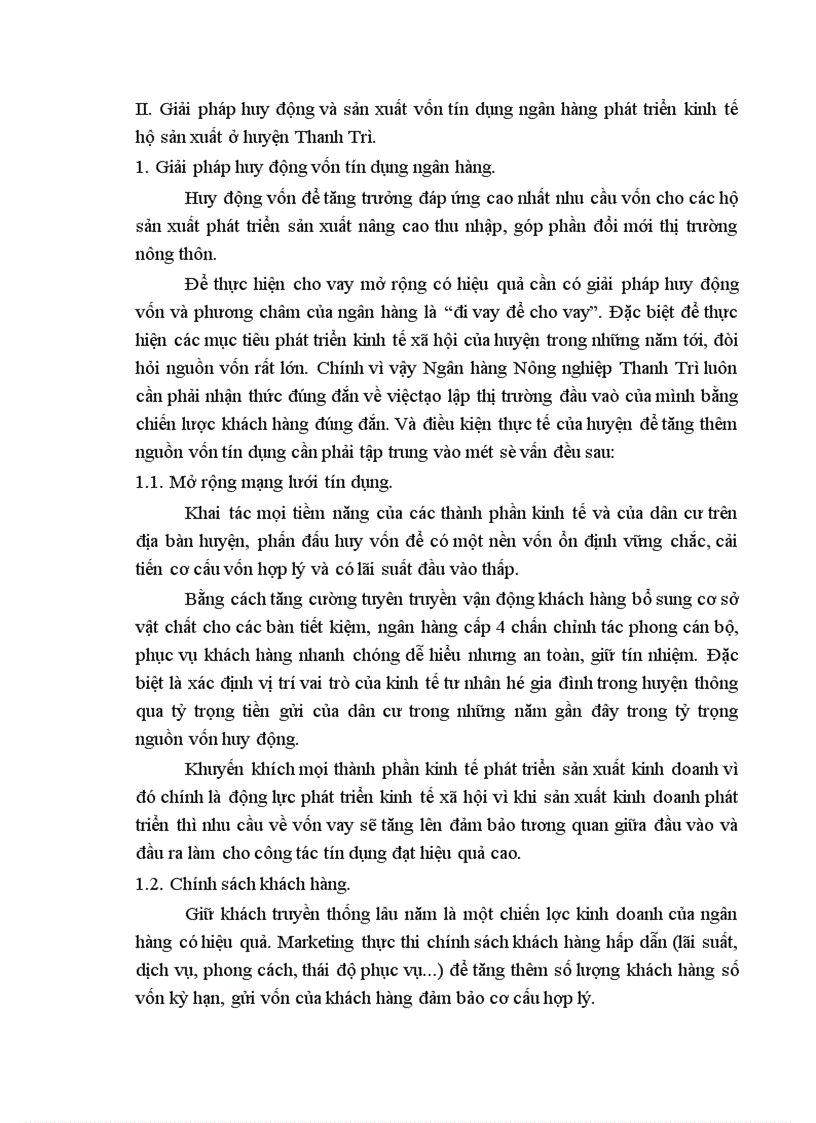 image for page Phương hướng và giải pháp chủ yếu huy động và sử dụng vốn tín dụng ngân hàng để phát triển kinh tế hộ sản xuất ở huyện Thanh Trì 1