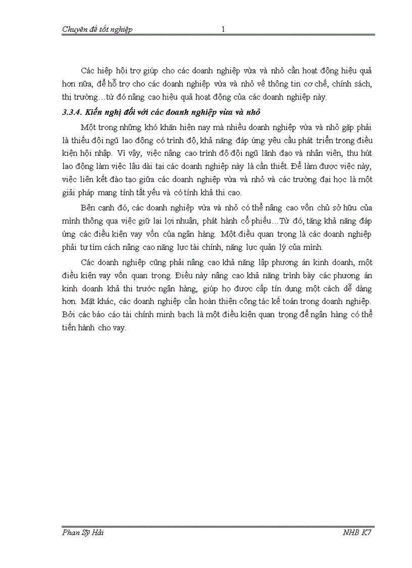 image for page Giải pháp nâng cao chất lượng tín dụng đối với doanh nghiệp vừa và nhỏ tại Sở giao dịch ngân hàng Nông nghiệp và phát triển nông thôn Việt Nam 1