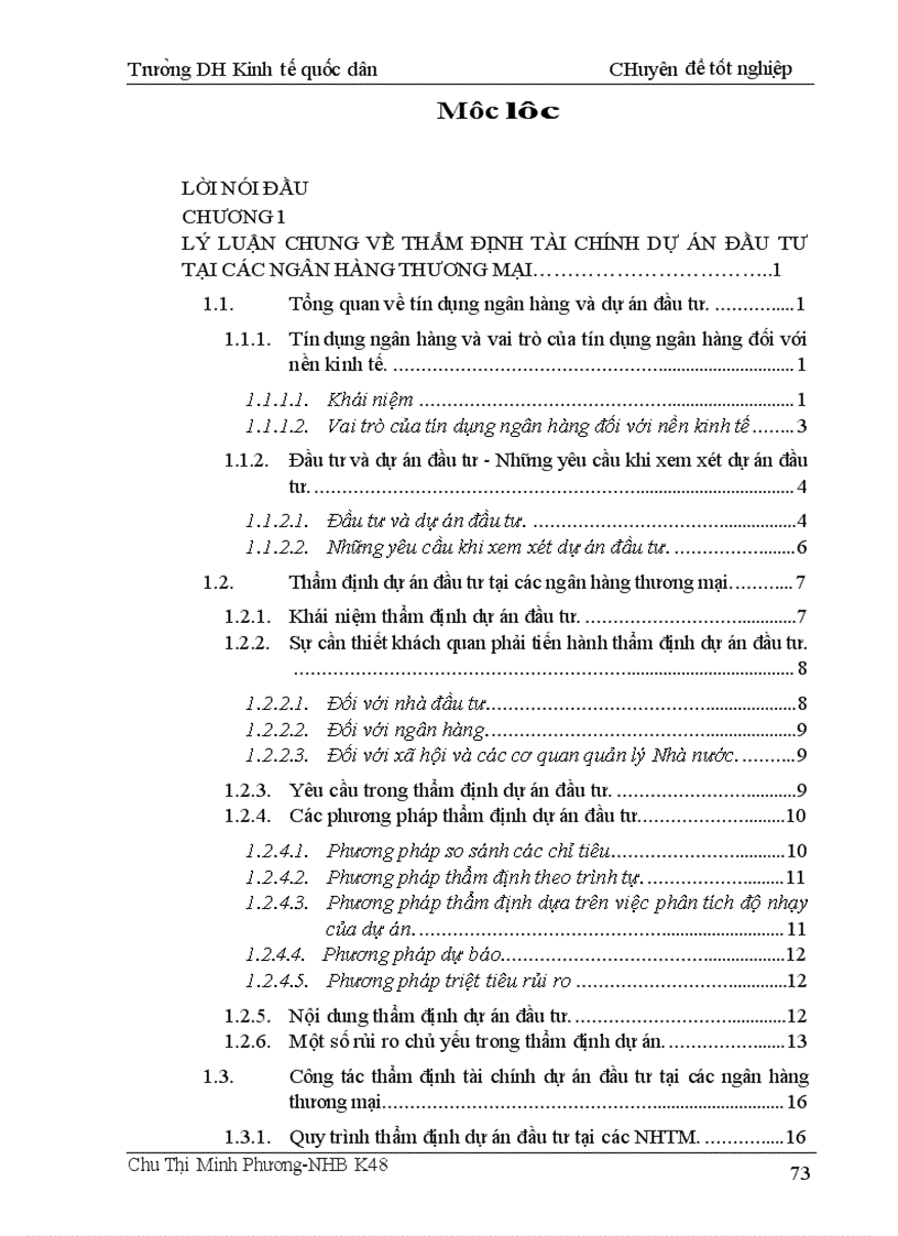 image for page Thẩm định tài chính dự án đầu tư tại các NHTM 1