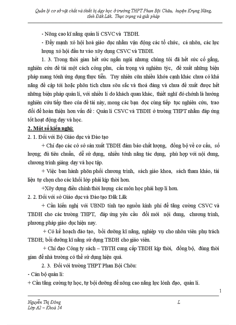 image for page Quản lý cơ sở vật chất và thiết bị dạy học ở trường THPT Phan Bội Châu huyện Krông Năng tỉnh Đăk Lăk Thực trạng và giải pháp 1