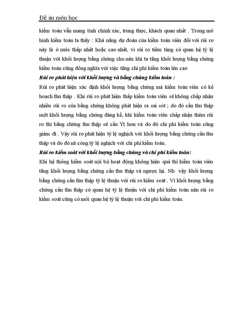 image for page Mối quan hệ giữa bằng chứng kiểm toán rủi ro kiểm toán và chi phí kiểm toán 1