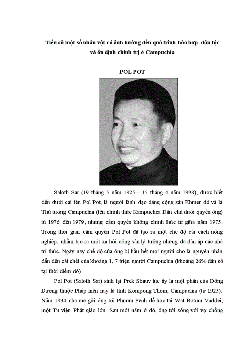 image for page Quá trình hòa hợp dân tộc và ổn định chính trị ở Campuchia từ 1979 đến 1998 1