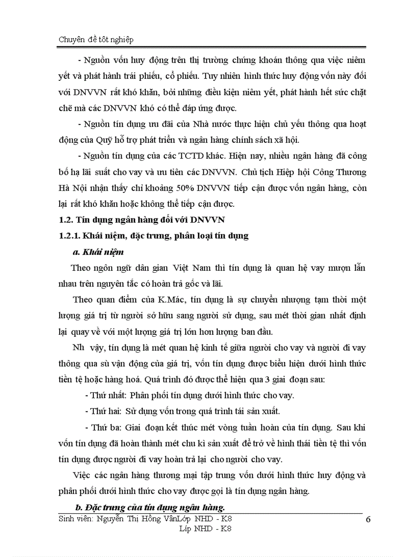 image for page Giải pháp mở rộng hoạt động tín dụng đối với DNVVN tại chi nhánh NHCT Quang Trung 1