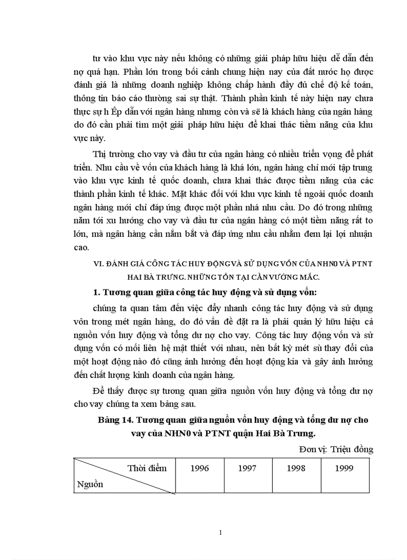 image for page Một số giải pháp nhằm nâng cao hiệu quả huy động vốn và sử dụng vốn tại Ngân hàng nông nghiệp và Phát triển nông thôn quận Hai Bà Trưng 1