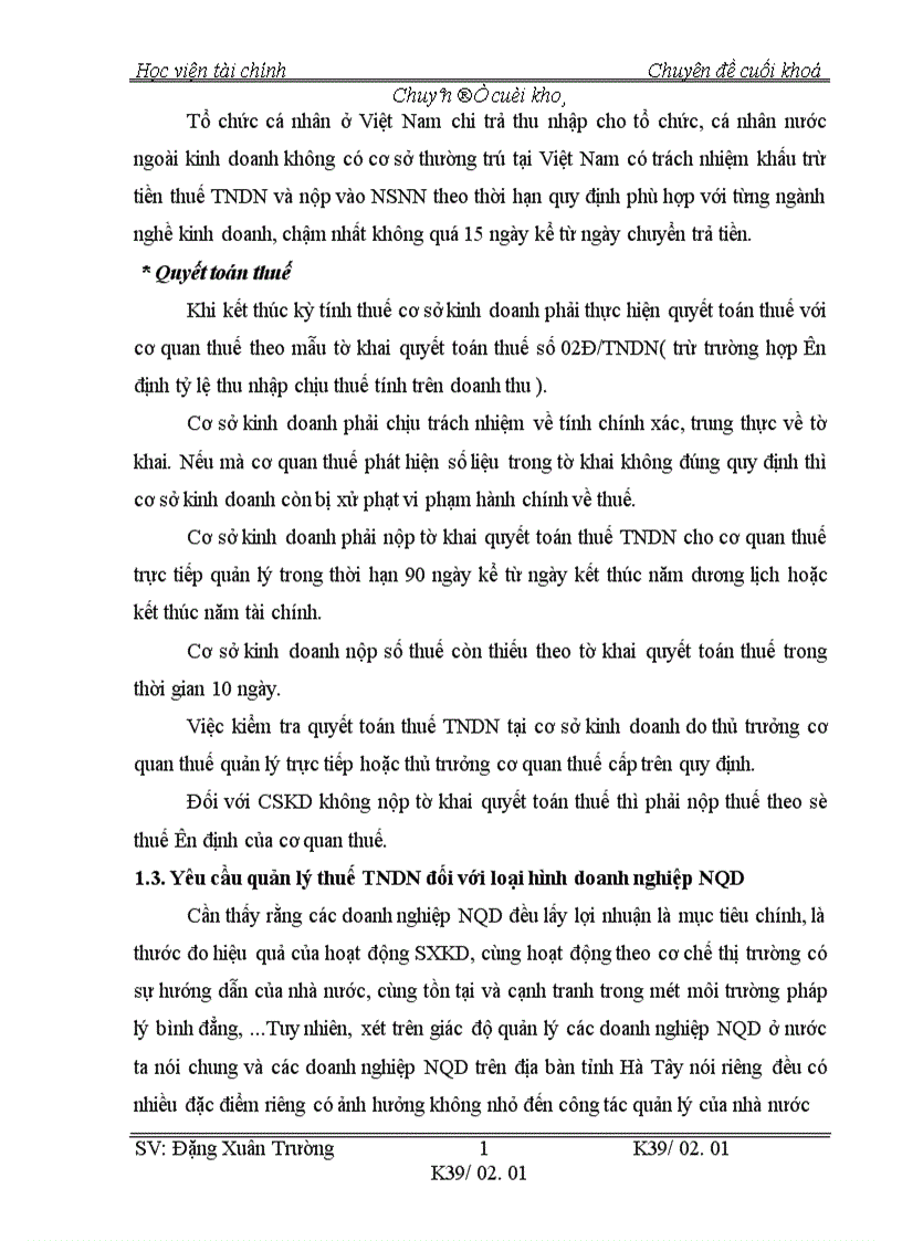 image for page Thực trạng công tác quản lý thuế thu nhập doanh nghiệp đói với loại hình doanh nghiệp NQD nộp thuế theo phương pháp kê khai trên địa bàn tỉnh Hà Tây