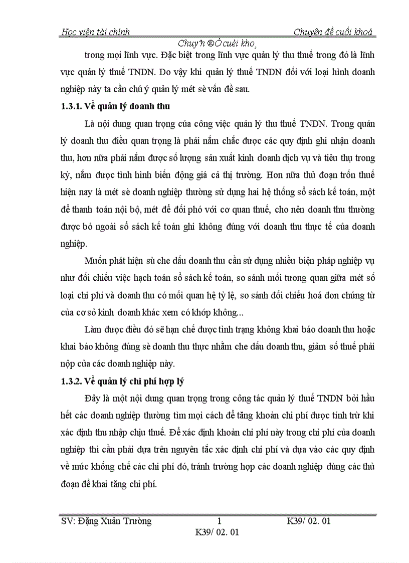 image for page Thực trạng công tác quản lý thuế thu nhập doanh nghiệp đói với loại hình doanh nghiệp NQD nộp thuế theo phương pháp kê khai trên địa bàn tỉnh Hà Tây