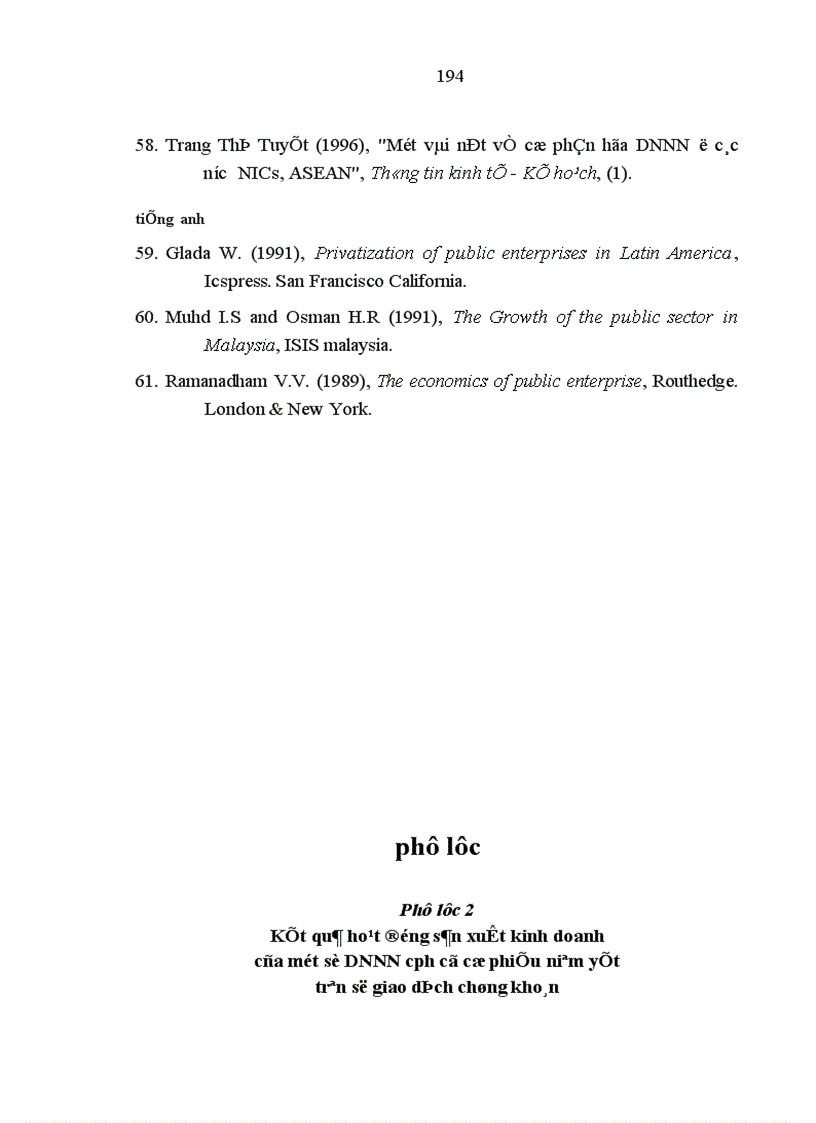 image for page Tiếp tục đẩy mạnh quá trình cổ phần hóa doanh nghiệp nhà nước ở Việt Nam giai đoạn đến 2010